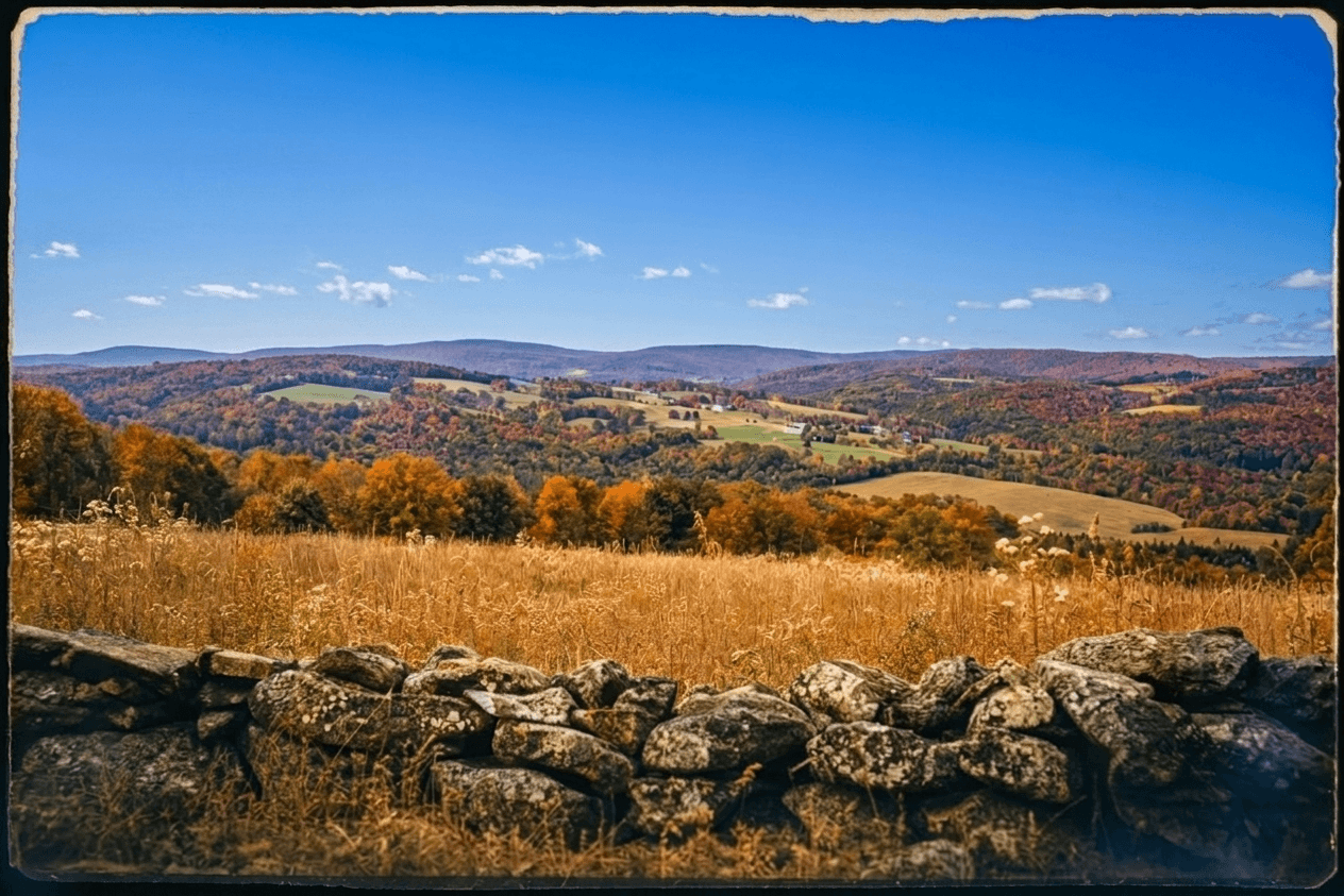 Hudson Valley stone wall